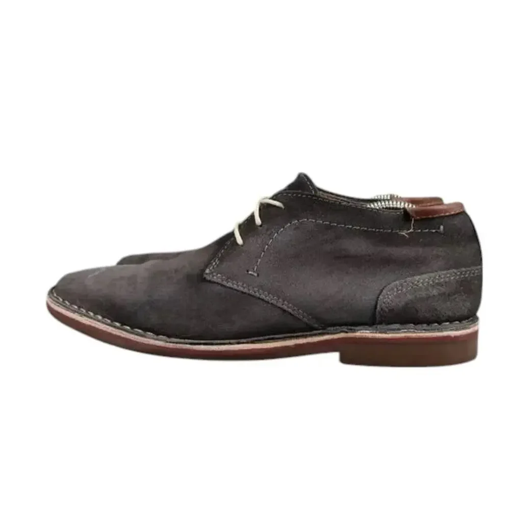 Kenneth Cole Shoes Mens 10 Oxford Desert Boot Classic Suede Dress Comfort Grey
